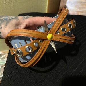 Extreme premium choke collar with studs rivets never worn new